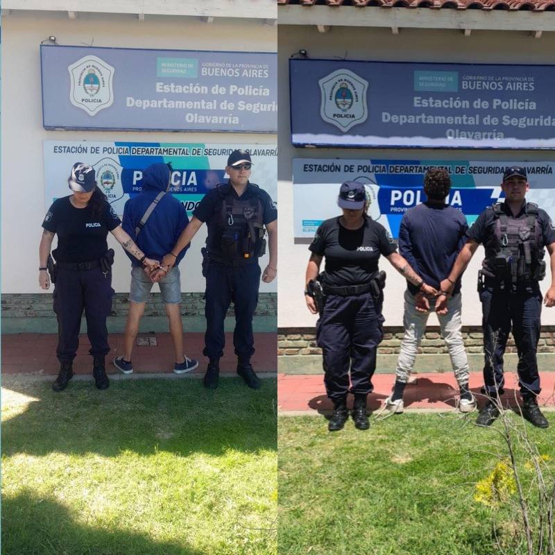 Dos aprehendidos, uno por robo, el otro por violacin de restriccin